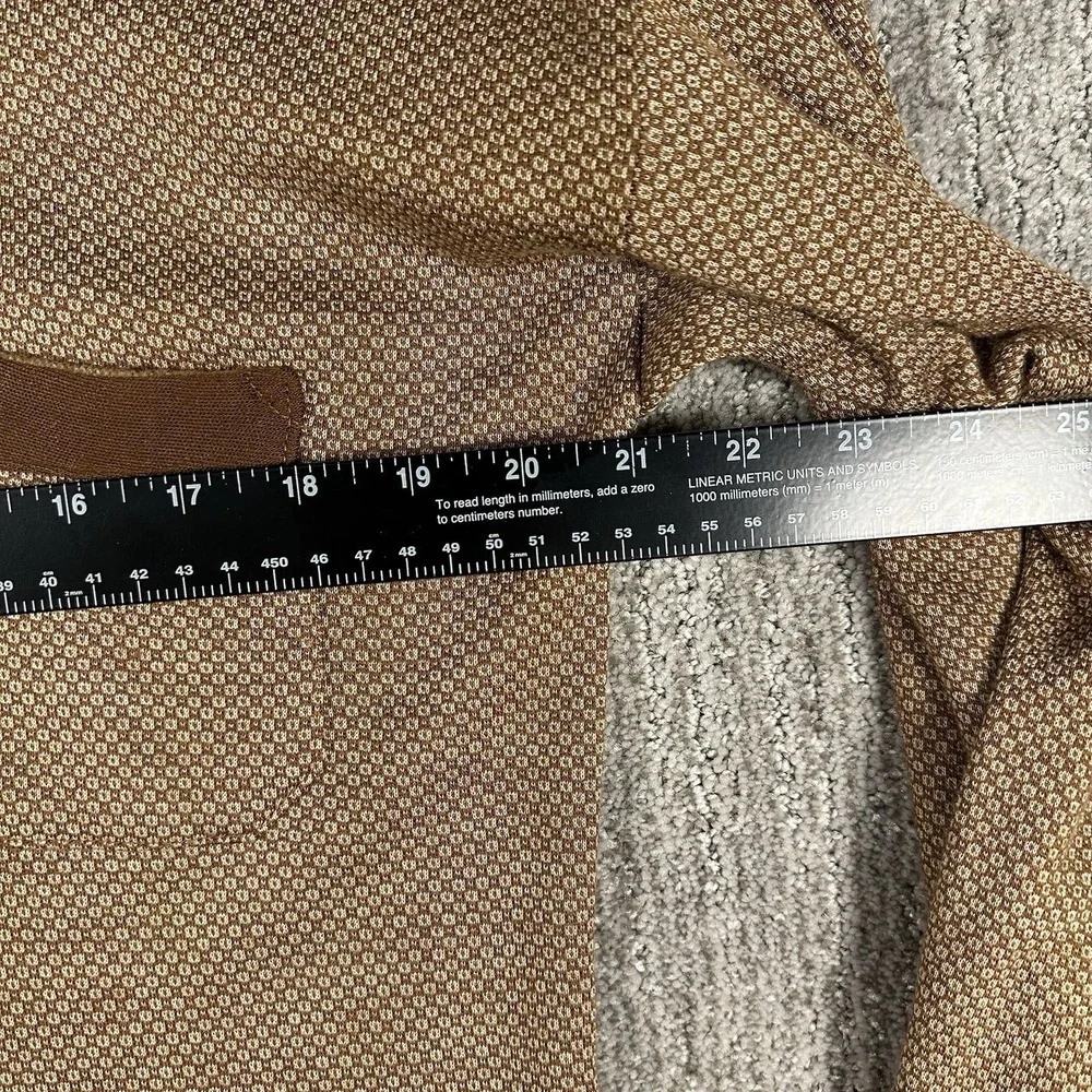 Halhas Digi Mens Cracked Walnut Brown 2 Tone Striped Pullover Knit Sweater Large